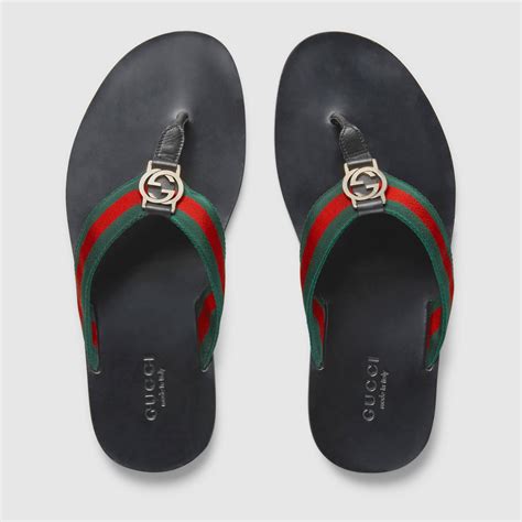 gucci green web t-strap sandals for men|gucci heels green sandal.